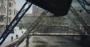 El increíble video en colores del tren volador de Alemania que funcionaba en 1902