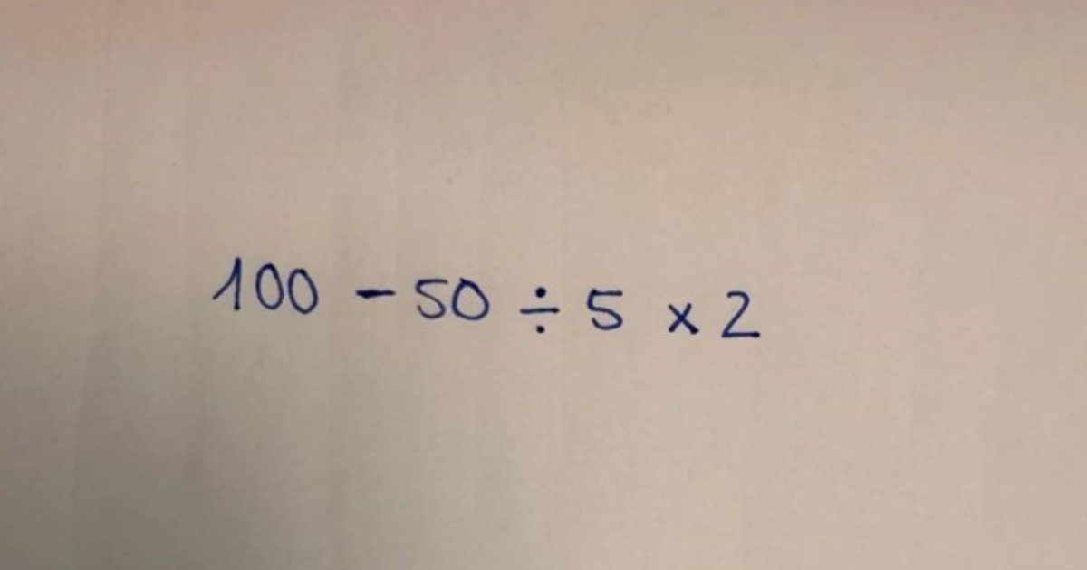 La ecuación que parece muy fácil y casi nadie resuelve correctamente
