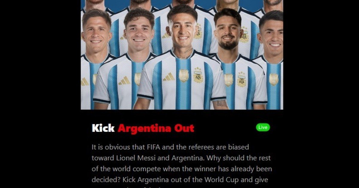 Ya son 10 millones de personas los que firmaron una petición que exige la exclusión de Argentina del Mundial