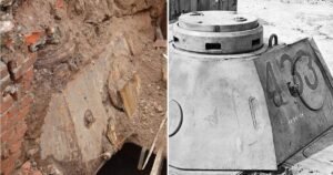 Debajo de una universidad encontraron enterrado un tanque de guerra nazi
