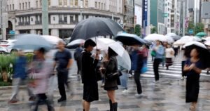 Nunca visto en la historia: Tokio lleva 34 días consecutivos de lluvia