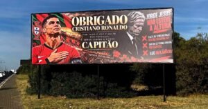 El escándalo entre Cristiano Ronaldo y Jorge Jesús llegó a las calles: Lisboa amaneció con carteles con duras críticas al DT de Portugal